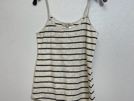 Top Sleeveless By Loft O In Striped, Size: M For Sale