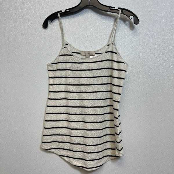 Top Sleeveless By Loft O In Striped, Size: M For Sale