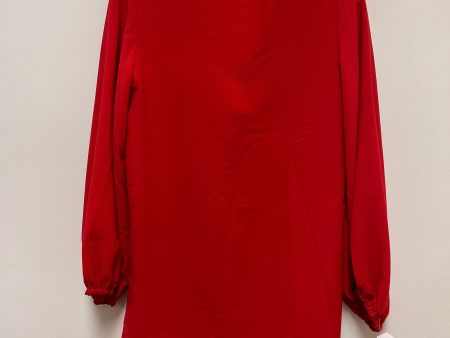 Tunic Long Sleeve By Clothes Mentor In Red, Size: S Online