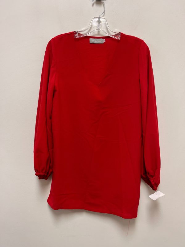 Tunic Long Sleeve By Clothes Mentor In Red, Size: S Online