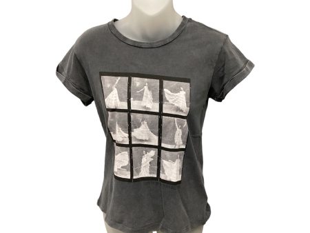 Top Short Sleeve By All Saints In Grey, Size: S For Sale