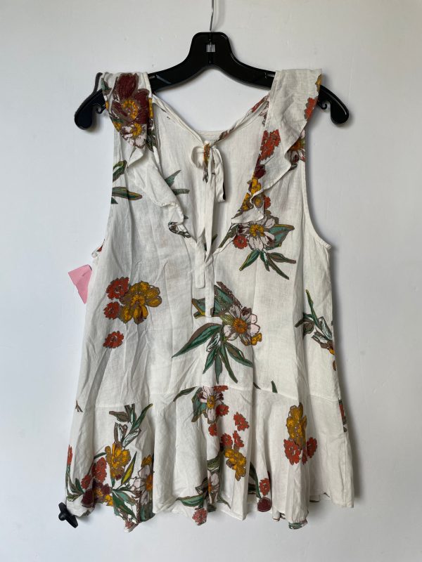 Top Sleeveless By Free People In Floral Print, Size: Xs For Sale