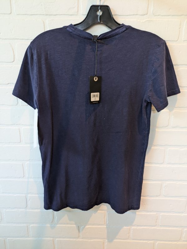 Top Short Sleeve By Lucky Brand In Blue, Size: S For Cheap