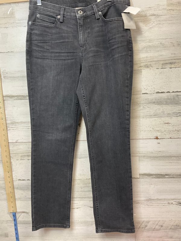 Jeans Straight By Duluth Trading In Black Denim, Size: 10 For Cheap