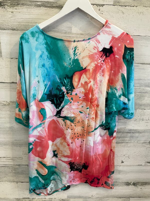 Top Short Sleeve By Chicos In Multi-colored, Size: L Online