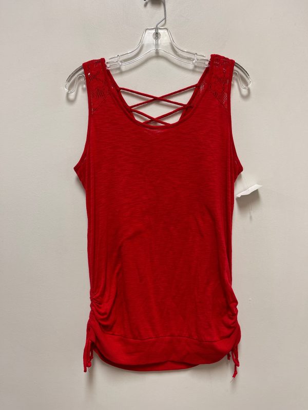 Top Sleeveless By No Boundaries In Red, Size: Xl Discount