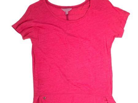 Mikeyla Top Short Sleeve Designer By Lilly Pulitzer In Kir Royal Pi, Size: S Sale