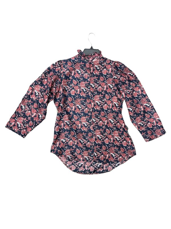 Blouse Long Sleeve By Cma In Floral Print, Size: Xs Cheap