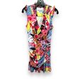 Tropical Print Smocked Sleeve Ruched Dress Designer By Hale Bob In Multi-colored, Size: S on Sale