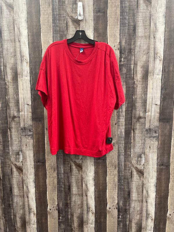 Top Short Sleeve By Old Navy In Red, Size: 2x Online now