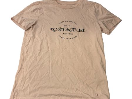 Top Short Sleeve Designer By Coach In Pink, Size: Xs Cheap