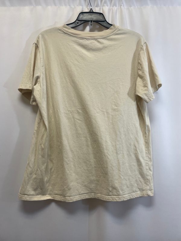 Top Short Sleeve By Pink Lily In Beige, Size: L Discount