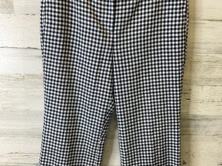 Pants Cropped By J. Crew In Blue & White, Size: 6 For Discount