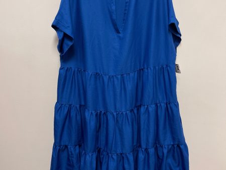 Dress Casual Short By Clothes Mentor In Blue, Size: 2x Discount