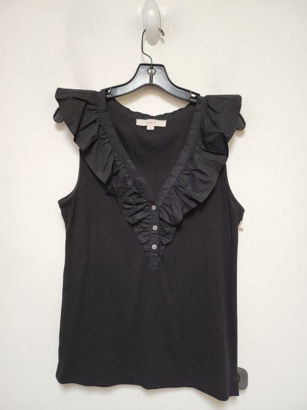 Top Sleeveless By Loft In Black, Size: M Supply