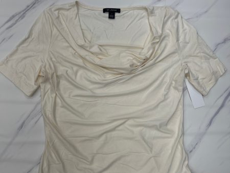 Top Short Sleeve Designer By St. John In Cream, Size: M Discount