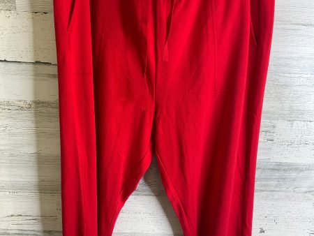 Pants Cropped By Lou And Grey In Red, Size: Xl Fashion