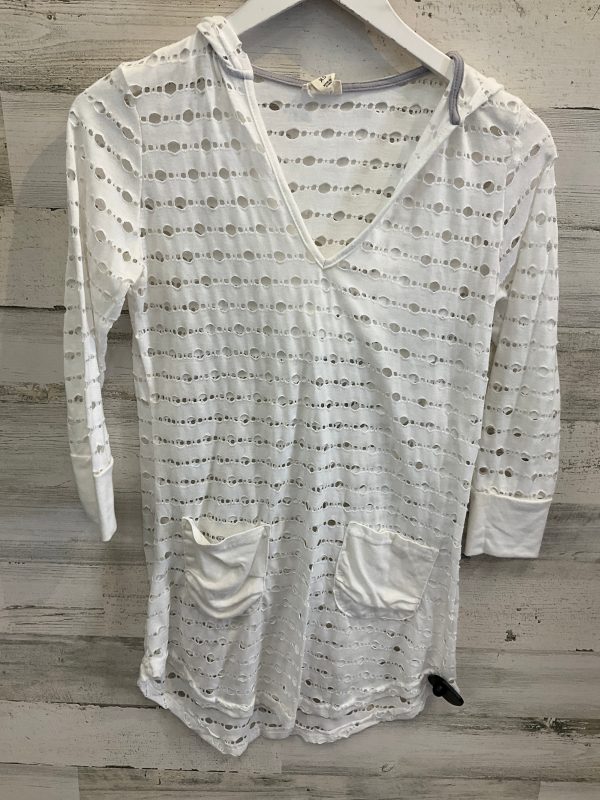 Swimwear Cover-up By Clothes Mentor In White, Size: Xs For Cheap