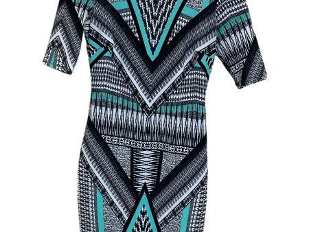 Dress Casual Short By Bisou Bisou In Black & Green, Size: Xs Hot on Sale