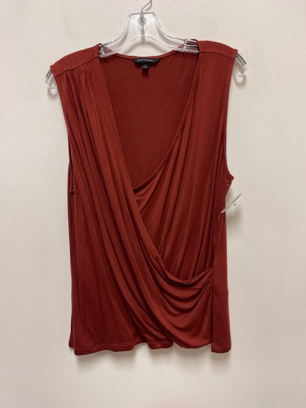 Top Sleeveless By Banana Republic In Orange, Size: L Sale