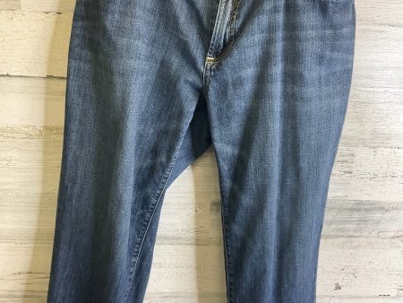 Jeans Cropped By Eddie Bauer In Blue Denim, Size: 14 Fashion