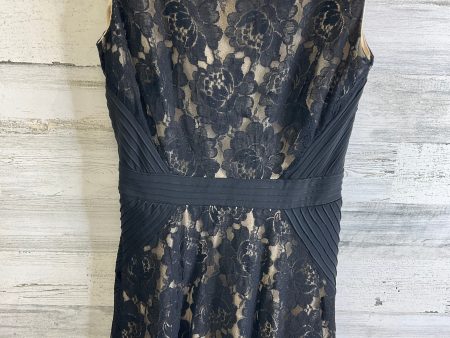 Dress Casual Midi By Julian Taylor In Black & Cream, Size: L Online Hot Sale