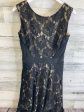 Dress Casual Midi By Julian Taylor In Black & Cream, Size: L Online Hot Sale