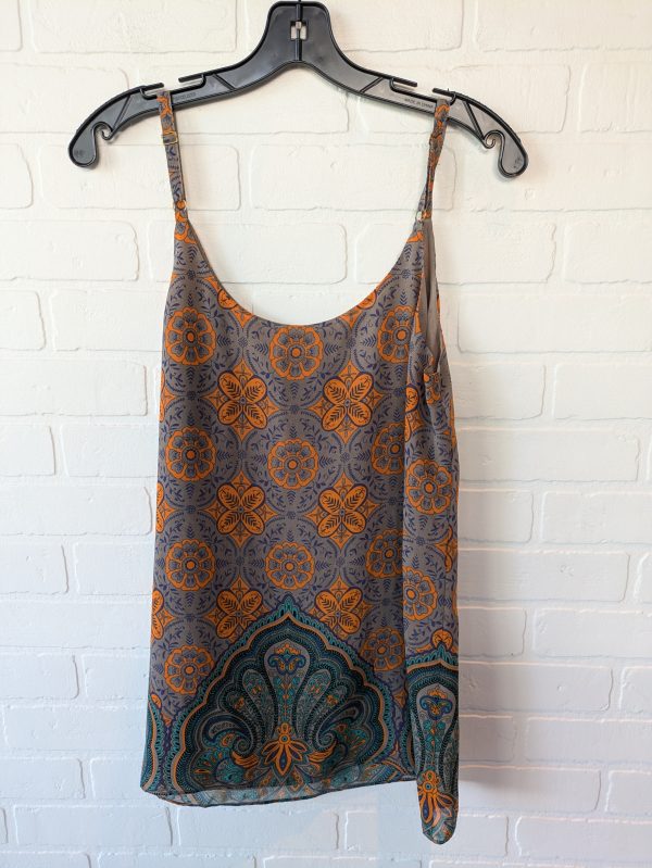 Top Sleeveless By Cabi In Brown & Orange, Size: S For Discount