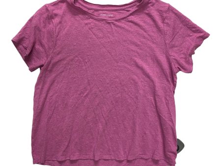 Top Short Sleeve Designer By Eileen Fisher In Purple, Size: S on Sale