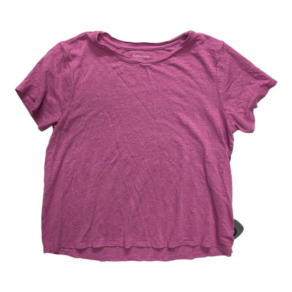 Top Short Sleeve Designer By Eileen Fisher In Purple, Size: S on Sale