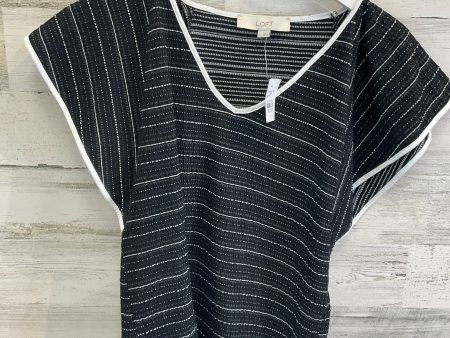 Top Short Sleeve By Loft In Black, Size: L Hot on Sale