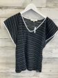 Top Short Sleeve By Loft In Black, Size: L Hot on Sale