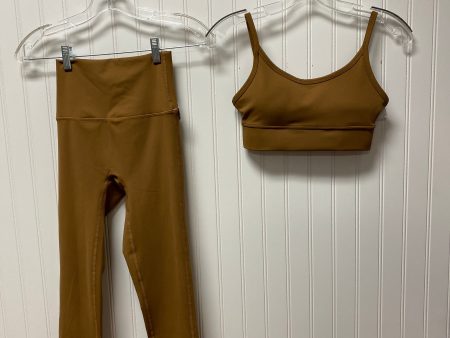 Athletic Pants 2pc By Zenana Outfitters In Brown, Size: Xs on Sale