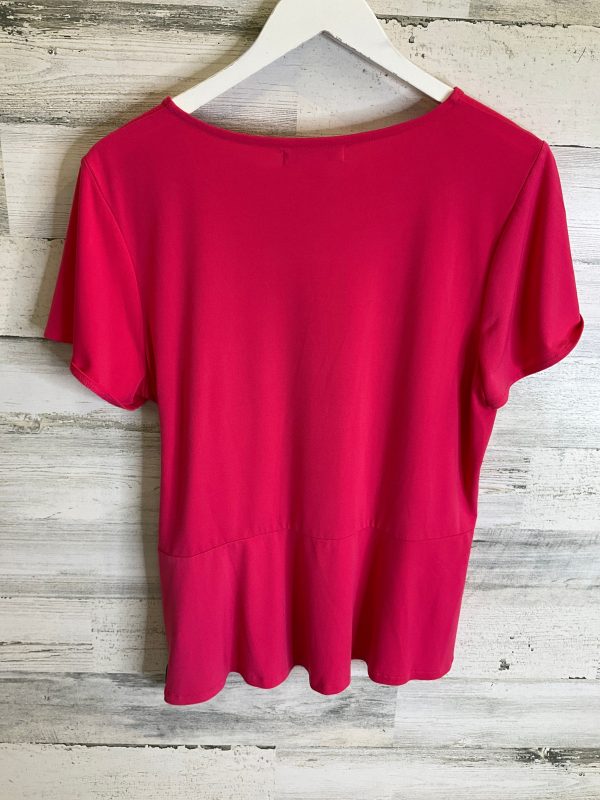 Top Short Sleeve By Liz Claiborne In Pink, Size: L For Sale