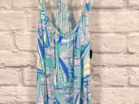 Top Sleeveless Designer By Lilly Pulitzer In Blue & White, Size: M Discount