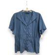 Top Short Sleeve By Lafayette 148 In Blue, Size: Xl Supply