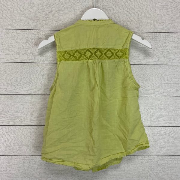 Top Sleeveless By Anthropologie In Green, Size: M For Cheap