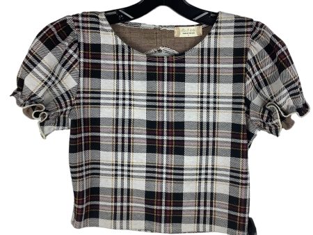 Top Short Sleeve By Altard State In Plaid Pattern, Size: S on Sale