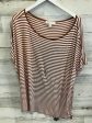 Top Short Sleeve By Michael Kors In Brown & White, Size: Xl Sale