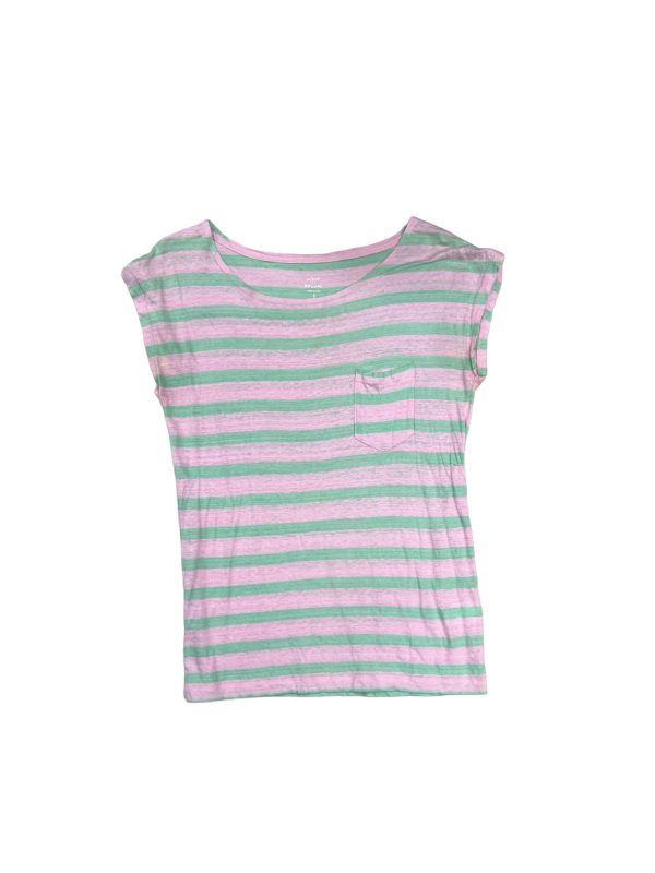 Top Short Sleeve By J. Crew In Striped Pattern, Size: S Sale