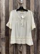 Top Short Sleeve By Listicle In Ivory, Size: M Hot on Sale