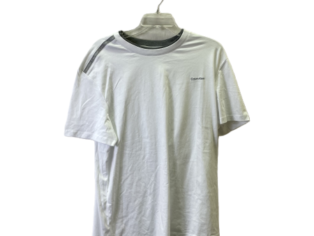 Top Short Sleeve By Calvin Klein In White, Size: Large Online