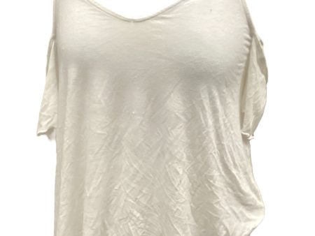 Top Short Sleeve By Clothes Mentor In White, Size: M For Sale