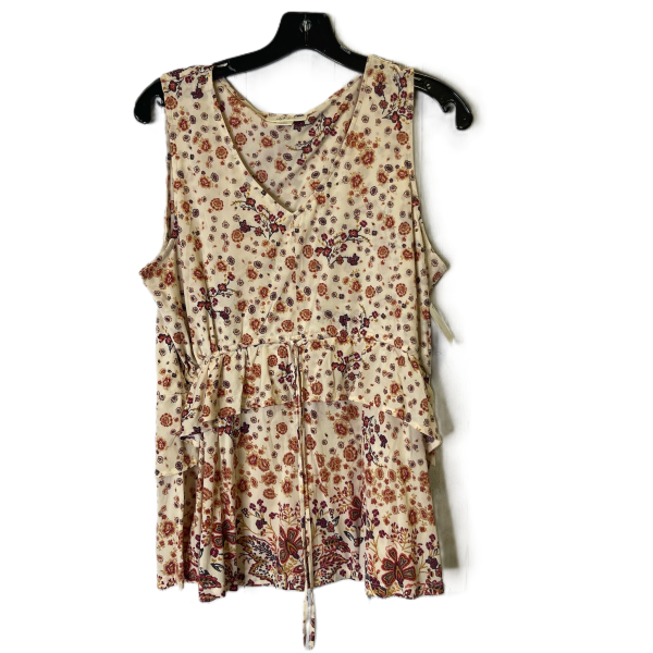 Top Sleeveless By Style And Company In Cream, Size: L Online now