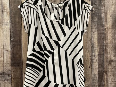 Top Short Sleeve By Cato In Black & White, Size: M For Discount