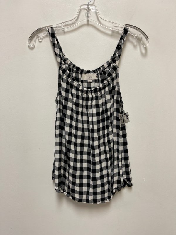 Top Sleeveless By Loft In Black & White, Size: S Discount