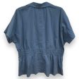 Top Short Sleeve By Lafayette 148 In Blue, Size: Xl Supply