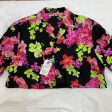 Top Short Sleeve By Versace In Floral Print, Size: Xl Supply