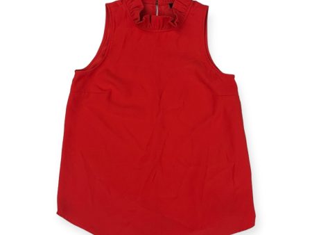 Top Sleeveless By J. Crew In Red, Size: Xs on Sale