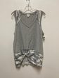 Top Sleeveless By Bke In Grey, Size: M Online now